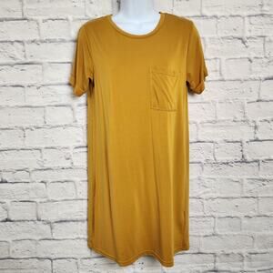 Primark Dress Womens Size XS Tunic Length T Shirt Dress with Pocket TINY FLAW